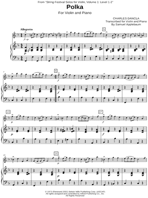 Polka - Violin & Piano