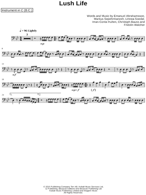Lush Life - Bass Clef Instrument & Piano