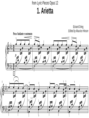 Grieg Lyric Pieces, Opp. 12 & 38