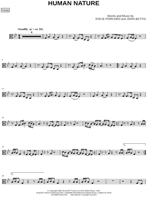 Human Nature - Viola & Piano