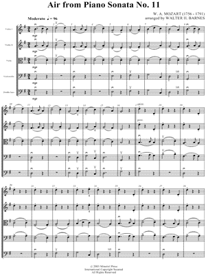 Collection: Air From Piano Sonata No. 11