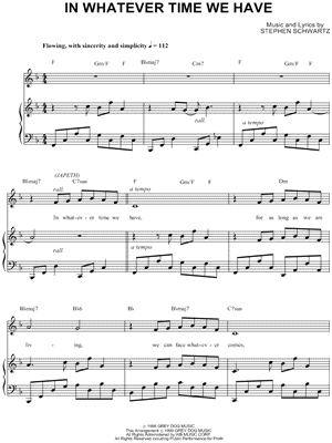 Collection: Children of Eden: Vocal Selections