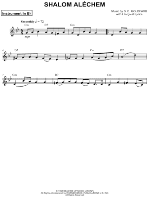 Collection: Shalom Aléchem - Bb Instrument & Piano