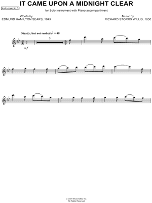 Collection: It Came Upon A Midnight Clear - C Instrument & Piano