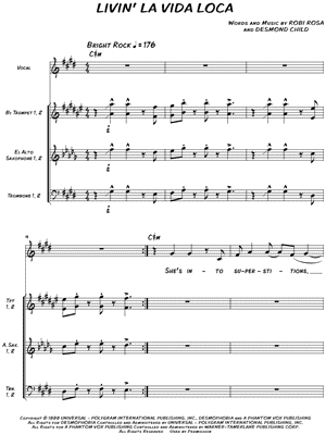 Collection: Livin' la Vida Loca - Horn Section with Vocal