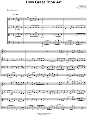 Collection: How Great Thou Art - String Quartet