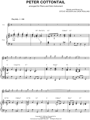 Collection: Peter Cottontail - F Instrument & Piano