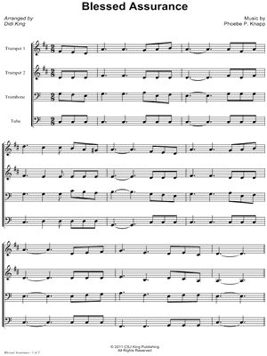 Collection: Blessed Assurance - Brass Quartet