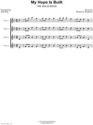 Collection: My Hope Is Built - Flute Quartet