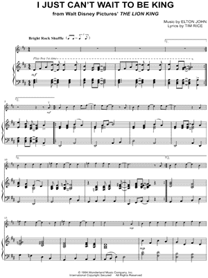 Collection: I Just Can't Wait To Be King - Viola & Piano