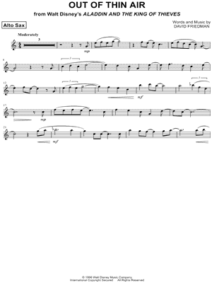 Collection: Out of Thin Air - Alto Saxophone & Piano