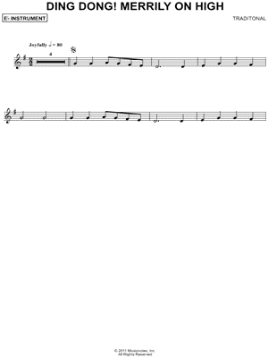 Collection: Ding! Dong! Merrily on High - Eb Instrument & Piano