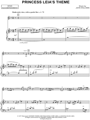 Collection: Princess Leia's Theme - Trombone & Piano