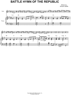 Collection: Battle Hymn of the Republic - Eb Instrument & Piano