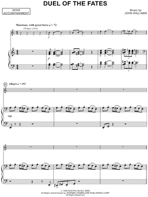 Collection: Duel of the Fates - Tenor Saxophone & Piano