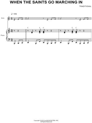 Collection: When the Saints Go Marching In - Bb Instrument & Piano