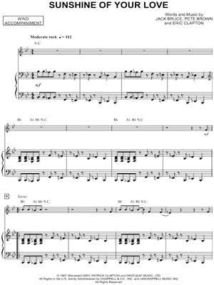 Collection: Sunshine of Your Love - Trombone & Piano