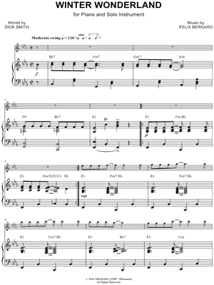 Collection: Winter Wonderland - Eb Instrument & Piano