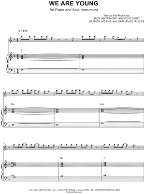 Collection: We Are Young - C Instrument & Piano