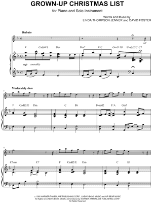 Collection: Grown-Up Christmas List - Viola & Piano