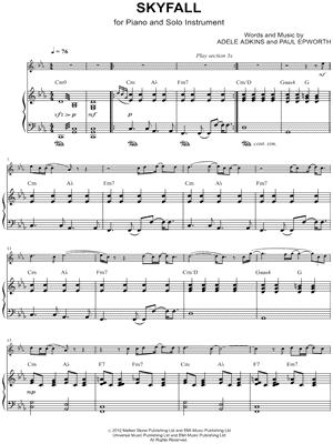 Collection: Skyfall - Bb Instrument & Piano