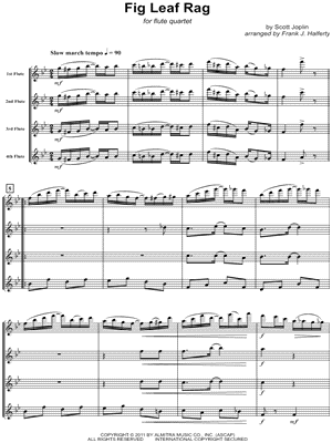 Collection: Fig Leaf Rag - Flute Quartet