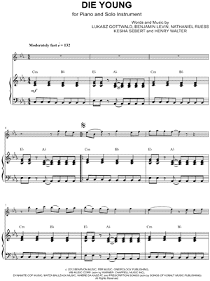 Collection: Die Young - Eb Instrument & Piano