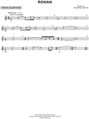 Collection: Rohan - Tenor Saxophone & Piano Accompaniment