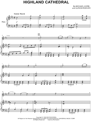 Collection: Highland Cathedral - Violin & Piano