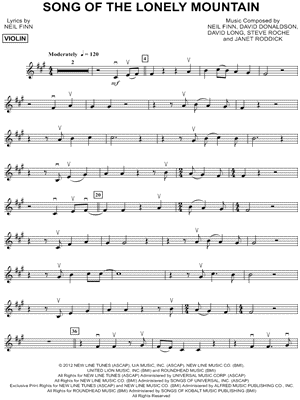 Collection: Song of the Lonely Mountain - Violin & Piano