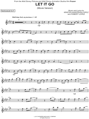 Collection: Let It Go (Movie Version) - C Instrument & Piano