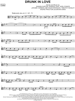 Collection: Drunk in Love - Viola & Piano