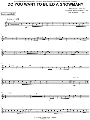 Collection: Do You Want To Build a Snowman? - Eb Instrument & Piano