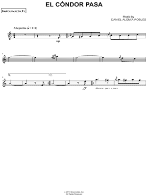 Collection: El Cóndor Pasa - Eb Instrument & Piano