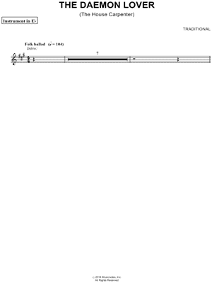 Collection: The Daemon Lover (The House Carpenter) - Eb Instrument & Piano