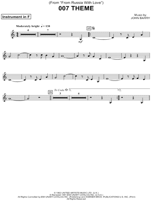 Collection: 007 Theme - F Instrument & Piano