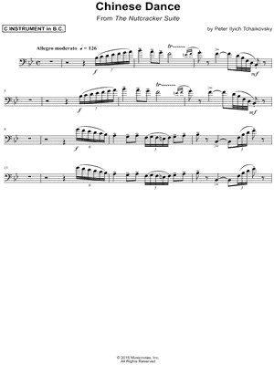 Collection: Chinese Dance - Bass Clef Instrument & Piano