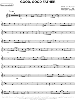 Collection: Good, Good Father - Bb Instrument & Piano