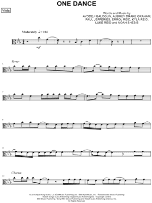 Collection: One Dance - Viola & Piano