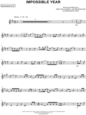 Collection: Impossible Year - Eb Instrument & Piano