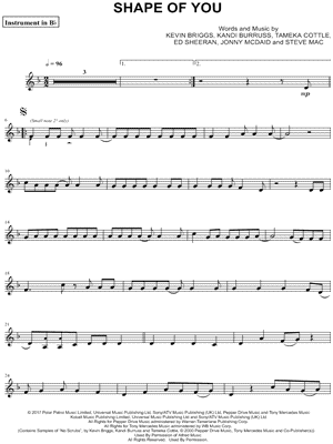 Collection: Shape of You - Bb Instrument & Piano