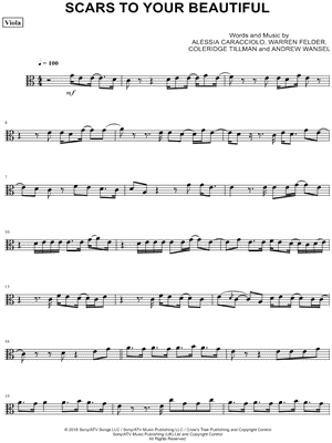 Collection: Scars to Your Beautiful - Viola & Piano