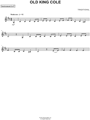 Collection: Old King Cole - F Instrument & Piano