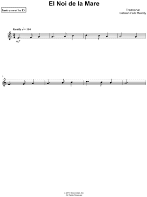 Collection: El Noi de la Mare - Eb Instrument & Piano