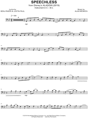 Collection: Speechless - Bass Clef Instrument & Piano