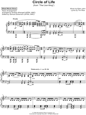 Collection: The Lion King on Piano