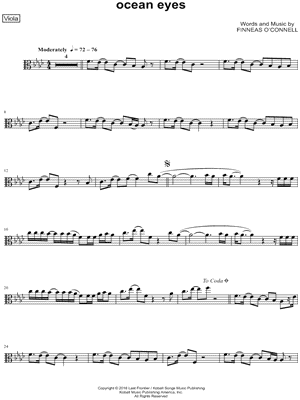 Collection: ocean eyes - Viola & Piano