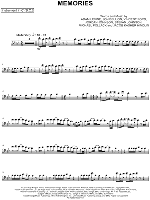 Collection: Memories - Bass Clef Instrument & Piano