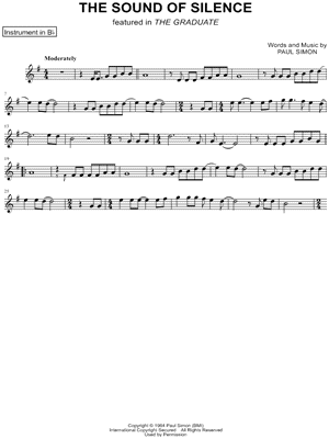 Collection: The Sound of Silence - Bb Instrument & Piano