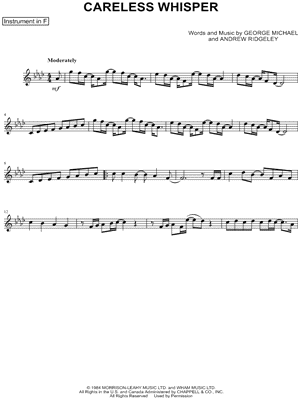 Collection: Careless Whisper - F Instrument & Piano